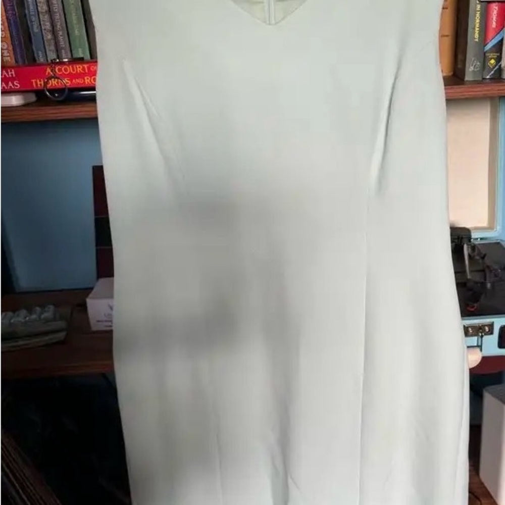 Elegant pale blue Sleeveless Dress
